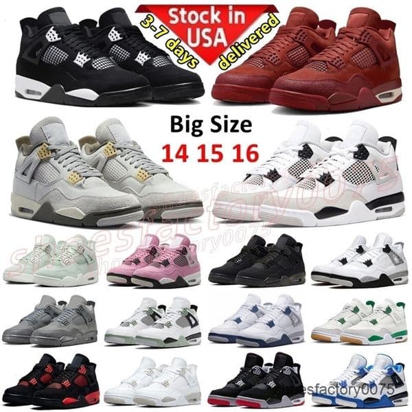 3 1 4 11 12 Designer Black Cat 4s Mens Basketball Shoes Midnight Navy Bred White Cement Oreo Red Thunder University Blue Sneakers Women Sports Trainers Big Size 14 15 16 S