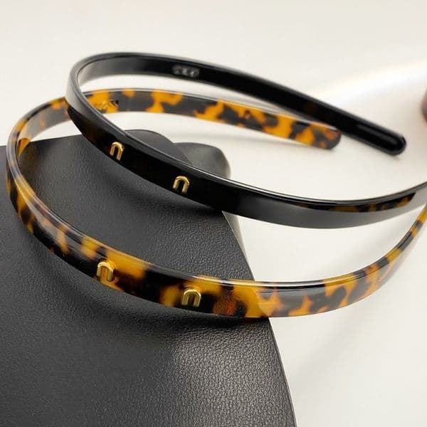 Women's Headbands Luxury Letter Headbands Classic Retro Tortoiseshell Headbands Designer Brands Acetate Headbands Street Style Hair Accessories High Quality