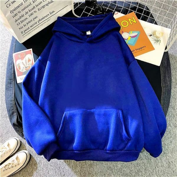 373 Men Long-sleeved Autumn and Winter Heavy Loose Solid Youth Casual
