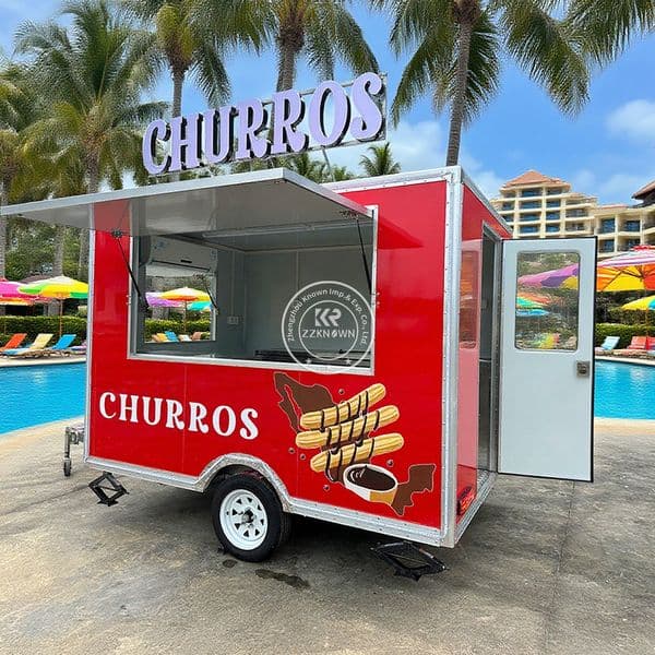 Food Concession Trailer Vending Mobile Kitchen Van Food Cart Catering Ice Cream Hamburger Hot Dog Pizza Trailer Food Trailer For Sale