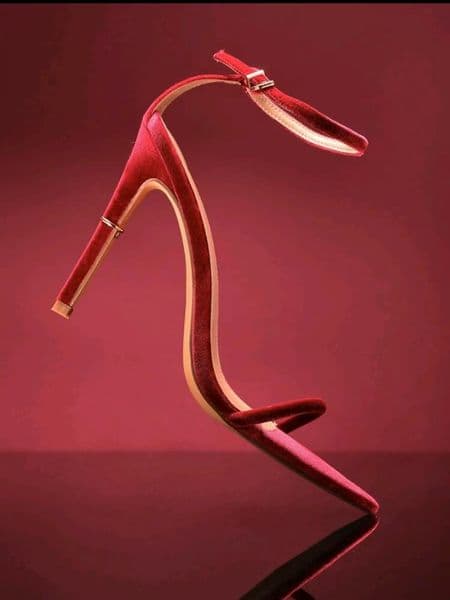 Designer Sandals Women Sexy High Heels Red Black Leather Pointed Toe Stiletto Summer Pumps Evening Party Wedding Dress Bride Shoes 8-10cm Heel