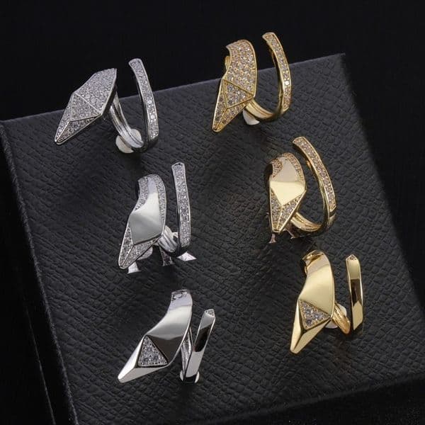 Designer Ring Unisex Classic Snake Band Rings for Man and Woman Luxury Diamond Ring Couple Rings Gold and Silver Plated Top Quality