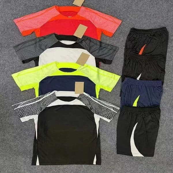 Designer Summer men's two-piece fitness suit Jogging running shorts Quick drying mesh sportswear Gym football shirt Basketball T-shirt
