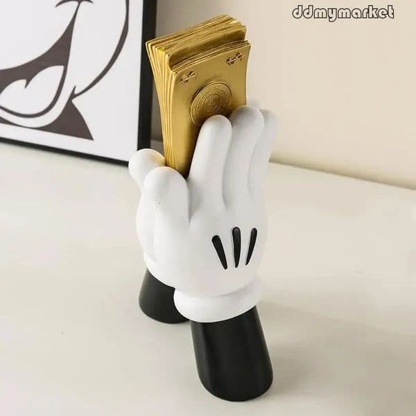Abstract Hand Sculpture - Creative Resin Statue Home Decor, Unique Artistic Figurines for Living Room, Office, Shelf Decoration ddmymarket