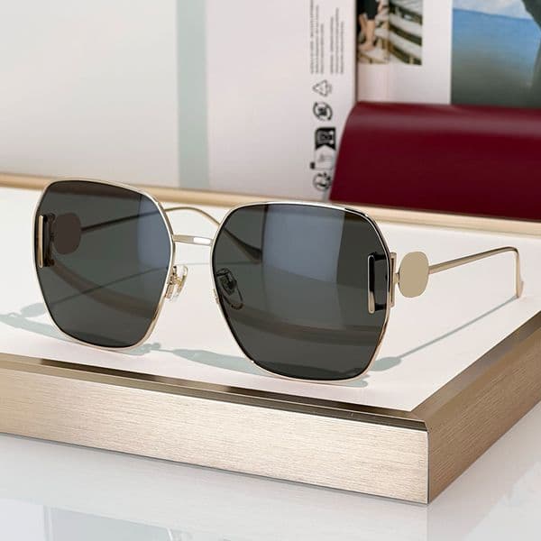 Designer Sunglasses For Women Men Fashion Metal Frame Square Eyewear 1207 Luxury Sunglasses Outdoor Goggles UV400 Glasses With box