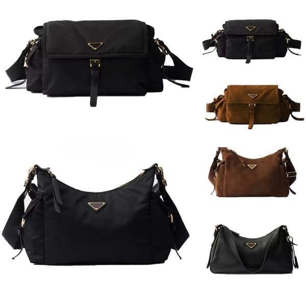 2025Designer Bag Luxury Explore Messenger Bag Fashion Shoulder Bags Nylon Series Bag Soft Silhouette Detachable Strap Luxury Shoulder Bag for Women Men tote bag.