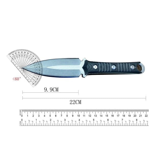 6Models SBK/SBD201 Borka Fixed Blade Knife 4.33" M390 Blade, Black G10 Handles