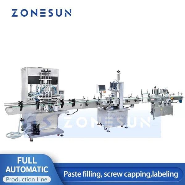ZONESUN ZS-FAL180P6 Automatic Servo Liquid Filling, Capping and Labeling Machine for Bottles