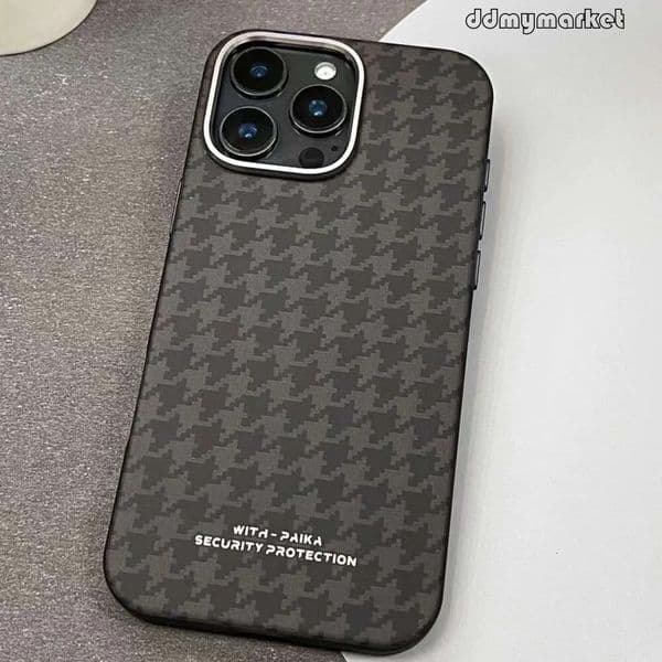 ddmymarket DHgargets New Houndstooth Compatible with Apple 16 Max Magnetic Phone Case 15 Pro Skin Feel flash sale 14 Shockproof Protective Cover