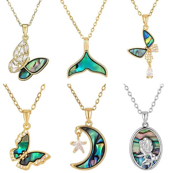 new Shell Butterfly Ocean-style collarbone moissanite chain designer necklace designer necklace for woman diamond chain luxury jewelry women mens necklace