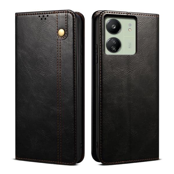 Crazy Horse Case For Xiaomi 17 15T 14T POCO F7 M7 X7 Redmi A5X 14C 15C Note 15 14 Pro Plus Ultra Max 4G 5G Wallet Leather Phone Cases Cover Capa