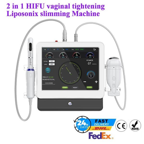 Portable 2 in 1 Skin Vaginal Tightening Liposonix slimming Weight Loss Machine