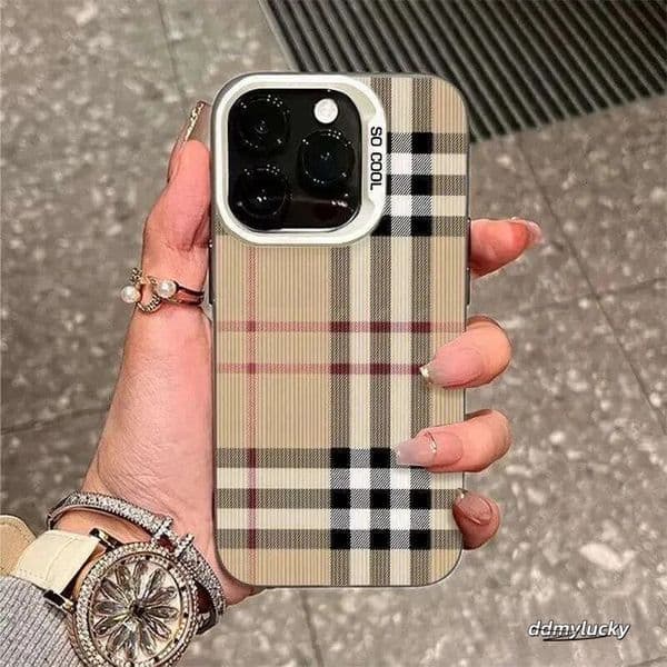 Light Plaid Suitable For Iphone 16 Max Case 15 Pro Trendy 14 Plus/13/12 Classic X Ddmyfeb Ddmylucky