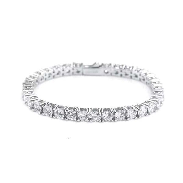 925 Sterling Silver Full Diamond Jewelry GRA Certificate Eternity Moissanite Tennis Bracelet for Women