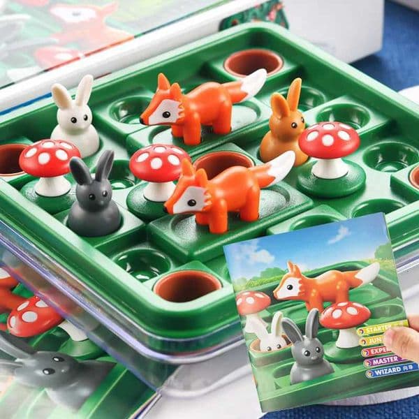 Jumpin rabbit smart game visual perception Portable Table Puzzle toy Memory Training Place the level to move the block through Y251122