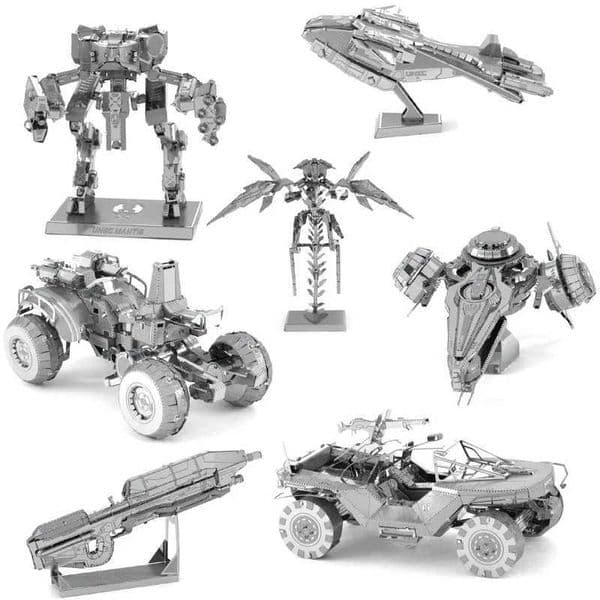 3D Puzzle Metal Assembly Model Handicrafts DIY Sergeant Helmet Assault Rifle Model Collectibles for Military Game Fans Male Gift Y251122