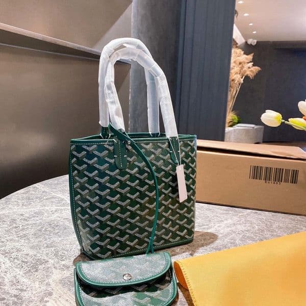 Designer womens Tote Bag 20cm Anjou Mini Bag Double-sided Shopping Bag Luxury Handbag Designer Bag Leather Shoulder Bag Open Handbag With Small Purse