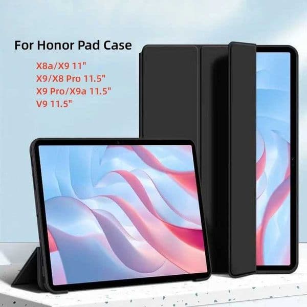 For Honor Pad X9 Pro X9a V9 115 inch 2025 PU Leather Soft Silicone Back Stand Tablet Cover for Honor Pad X8a 11 X9 2024 Cases H251122