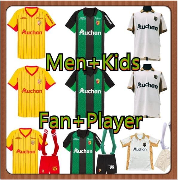 2025 2026 maillots de foot rc lenss soccer jersey 25 26 Medina Nzola Said Koyalipou El Aynaoui thomasson Home away third Football shirts top uniform fans version
