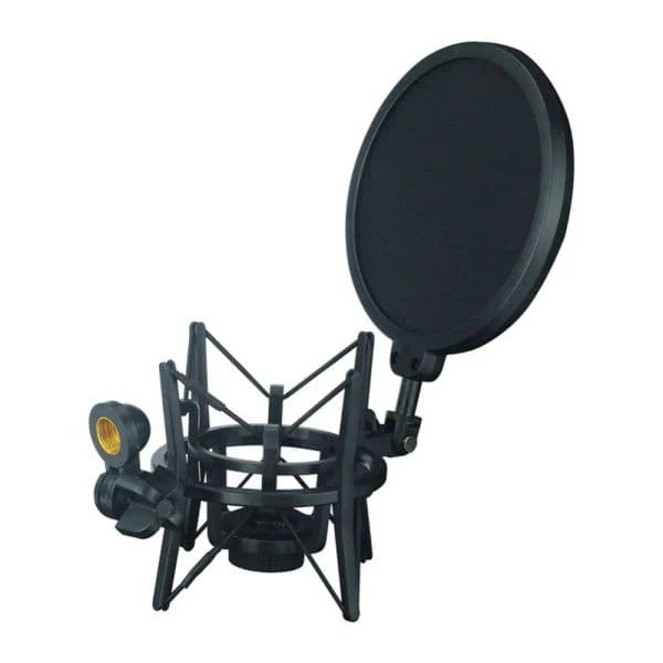 Professional Microphone Studio Shock Mount and Shield Filter Screen for Sound Recording Karaoke Microphone Mic PC KTV Singing