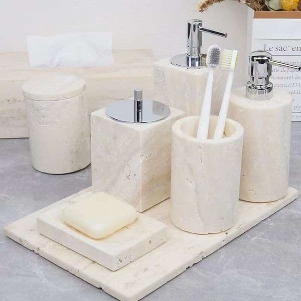 Yellow Cave Stone Wash Set Bathroom Shower B5