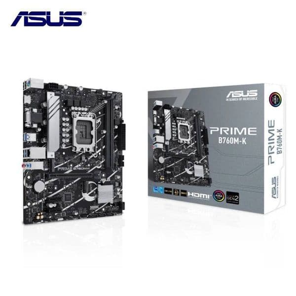 ASUS B760M-K DDR5 Intel B760 Motherboard placa mae Intel 12th/13th CPU LGA 1700 DDR5 96G PCI-E40 M2 Mother Gaming 25G LAN