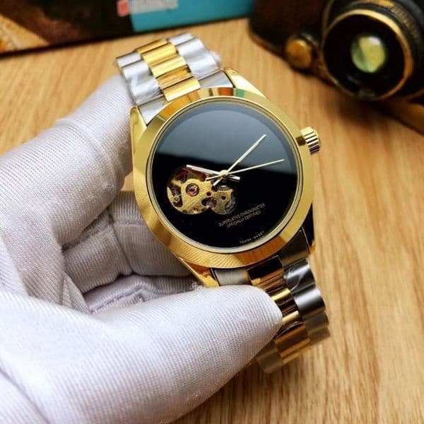 Fashion Men Watch Stainless Steel Casual Office Automatic Mechanical Wristwatch