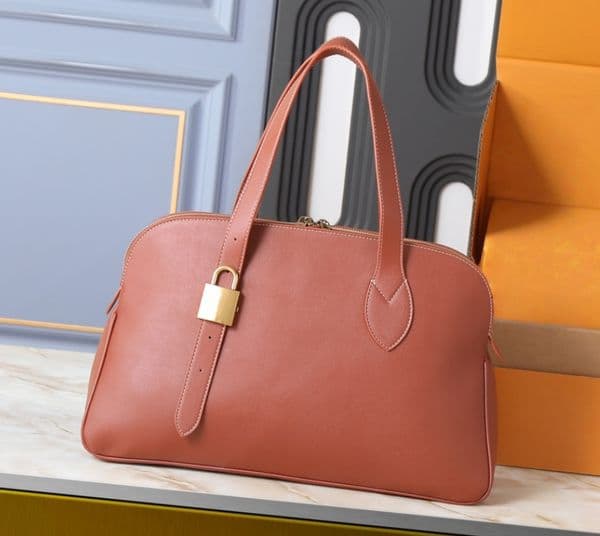 Luxury Bag For Women Hobo Totes Shoulder Bags Handbags Fashion Lock Genuine Leather Designer Bag Black Pouch Lady Low Key Cabas Bags 43.5x26.5x14.5cm Purse Brown
