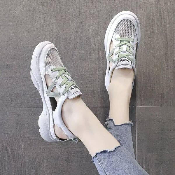 Ddmysports Women S Shoes On Offer With Stylish Cute Fashion Flat Casual Low Shoe Female Comfortable And Elegant Designer Summer White Outdoor Shoes