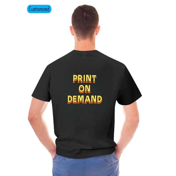 POD Custom Free Shipping Designer Oversized Streetwear Short Sleeve Crew Neck T Shirt Professional Customization, Outdoor Breathable Cotton