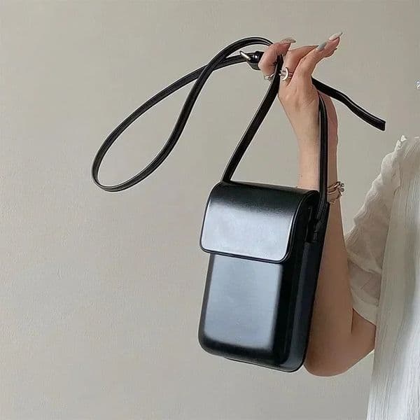 Flap Crossbody Bags Women Mini PU Leather Shoulder Purses and Handbags for Ladies Phone Simple Solid Bag 251124