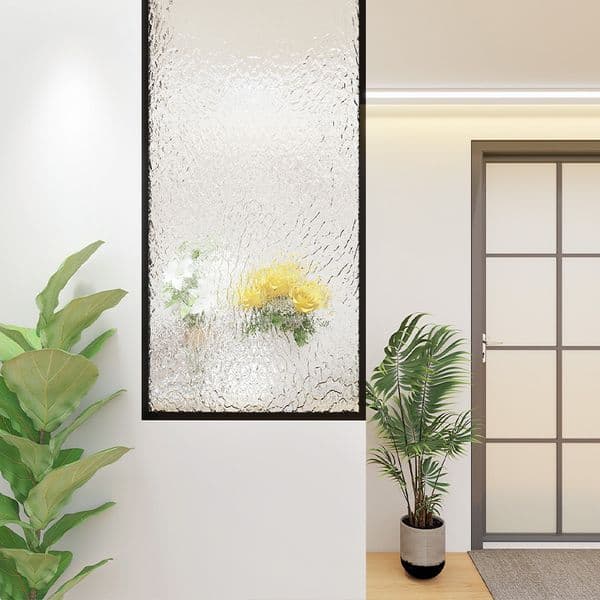 fluted Glass Sheet Custom Cut - Safe & Durable Clear Material