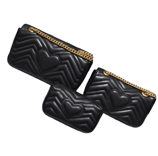 High quality leather woman shoulder bag Original box handbag women purse famous designer luxury fashion three sizes black pink white red