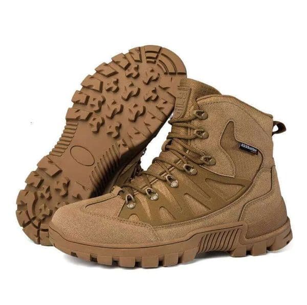 High Quality Durable Style! Men's Outdoor Waterproof Tactical Boots Desert Hiking Anti-Slip Work Safety Shoes Fashion Versatile