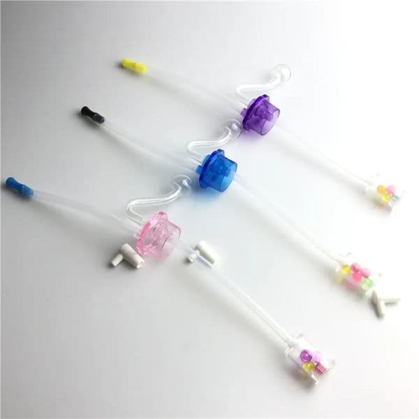 Oil Burner Bong Plastic bottle Suit with Smoking Mouth Glass Oil Burners Silencer Cost Performance Mute Water Bong DIY Travel Smoke Set ZZ