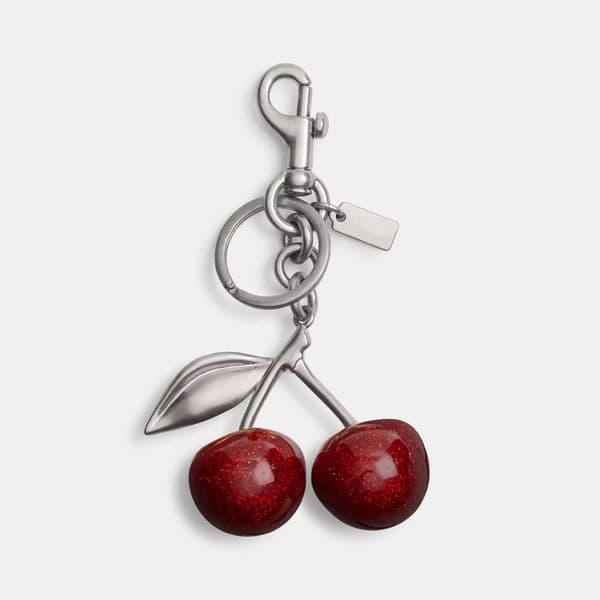 Bag Charm resin Brass Red Cherry Apple metal Brass Key Chain Wallet Keychains Keyring Designer Keychain Tasche Luxury women Bag Charms