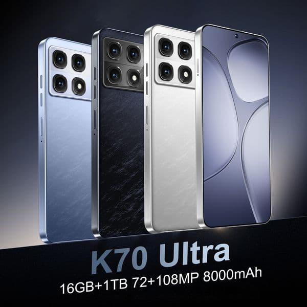 Original K70 Ultra 5G Mobile Phone Gaming 16GB RAM 512GB ROM Dimensity 9300+ 50.0MP NFC 5500mAh Android 6.67 Full Screen Fingerprint ID Face Smart Cell
