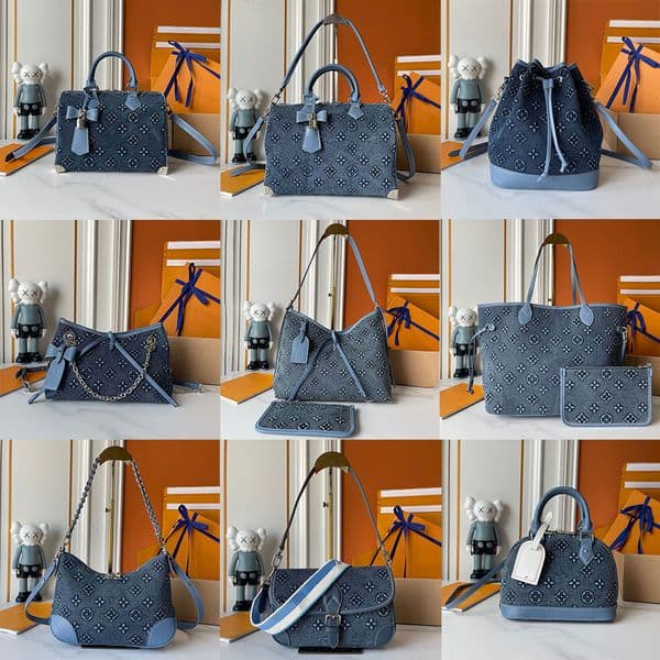 Designer Bag Luxury Shoulder Bags Murakami Embossed Denim Handbag Women Shoulder Diagonal Crossbody Tote Bag Manufacturer Wholesale