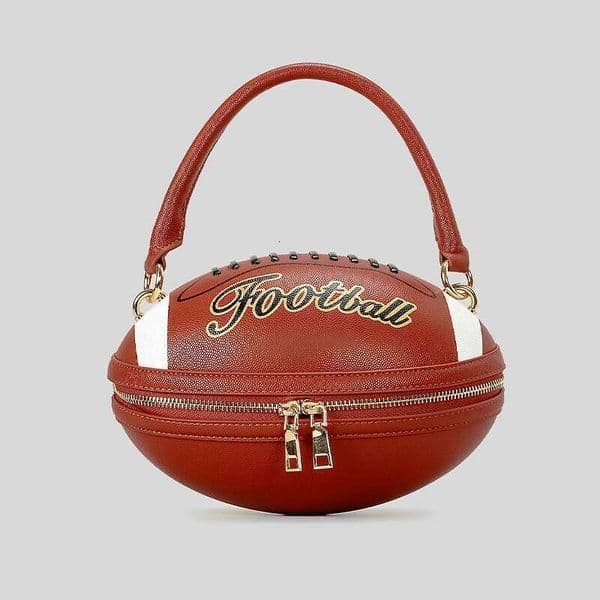 Designer Bag 2025 Creative Rugby Design Women Handbags Funny American Football Shoulder Crossbody Bags Pu Leather Cute Oval Small Tote Bag Luxury Bag