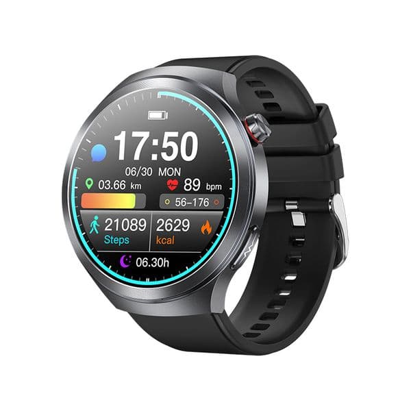 New ET475 Health Smart Watch AMOLED Display IP68 Waterproof SOS Calling Body Temperature ECG Monitoring Smartwatch with NFC