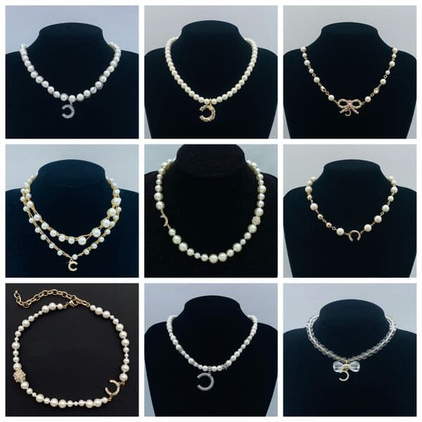 Necklace Designer Necklace Letter Pendant Womens Wedding Jewelry Accessories Luxury Gift Pearl Necklace
