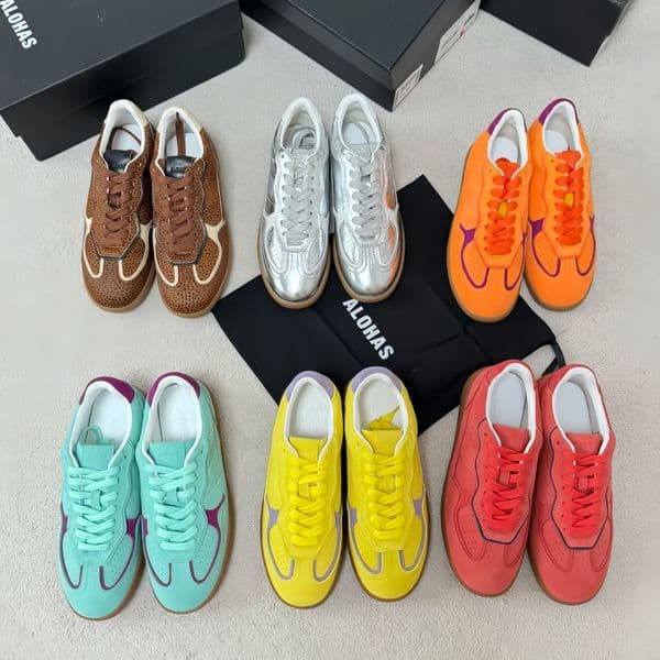 Aloha sneaker for Womens germany trainer Designer suede Leather Run Casual track Hlike loafers shoe Outdoor sport tennis walk gold sliver pink shoes