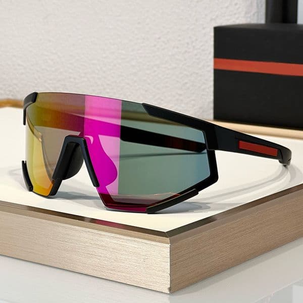 Polarized Sunglasses Outdoor Cycling Mask Eyewear 04W-F Luxury Sunglasses Men And Women Sports Ski Goggles UV400 Protection Glasses With Box