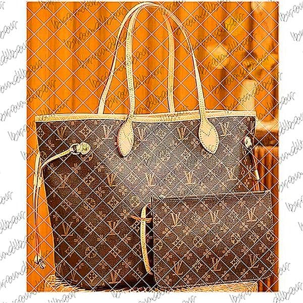 designer bag Naverfullity Enbossed Flower Women luxury Cross body Handbag Shoulder Bags Composite 2pcs Set Enbossed Flower Clutch Tote Bag Female Purse Wallets AAA