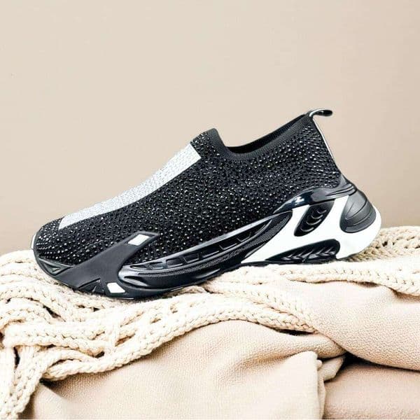 Luxury sorrento sneakers Designer Run shoe for man Womens track trainer mesh Knitted rhinestone diamond Casual platform shoe Dress walk sport tennis outdoor shoes