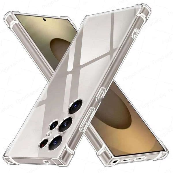 Clear Crystal Soft Phone Case Galaxy Ultra S25 S24 FE S23 S22 S21 S20 S10 5G Shockproof Silicone Cover Casing Shell for S25 Plus S 25 S25Ultra