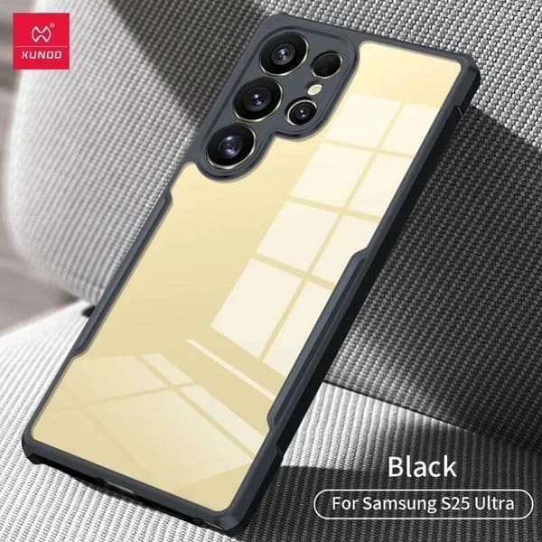 Xundd For Samsung Galaxy S25 Ultra Case Airbag Shockproof Transparent PC Back Cover TPU Frame Anti-knock Shell