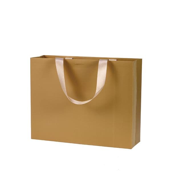 Personalized Handheld Tote Bags - Eco-Friendly Gift Packaging with Ribbon Accents