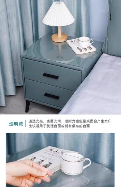 Food-grade Transparent Table Mat - Frosted Matte, Thickened Soft Glass, Waterproof, Oil-proof & Heat-resistant Desk Pad