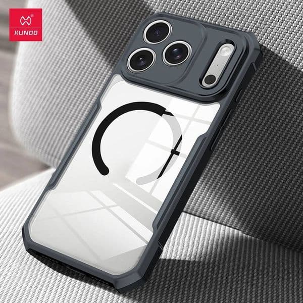 Xundd for Max Case,For iPhone Air Pro 17 Magnetic Phone Case,Airbag Shockproof Acrylic&PC Back Clear Cover